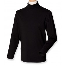 Cotton Long Sleeve Roll Neck Top